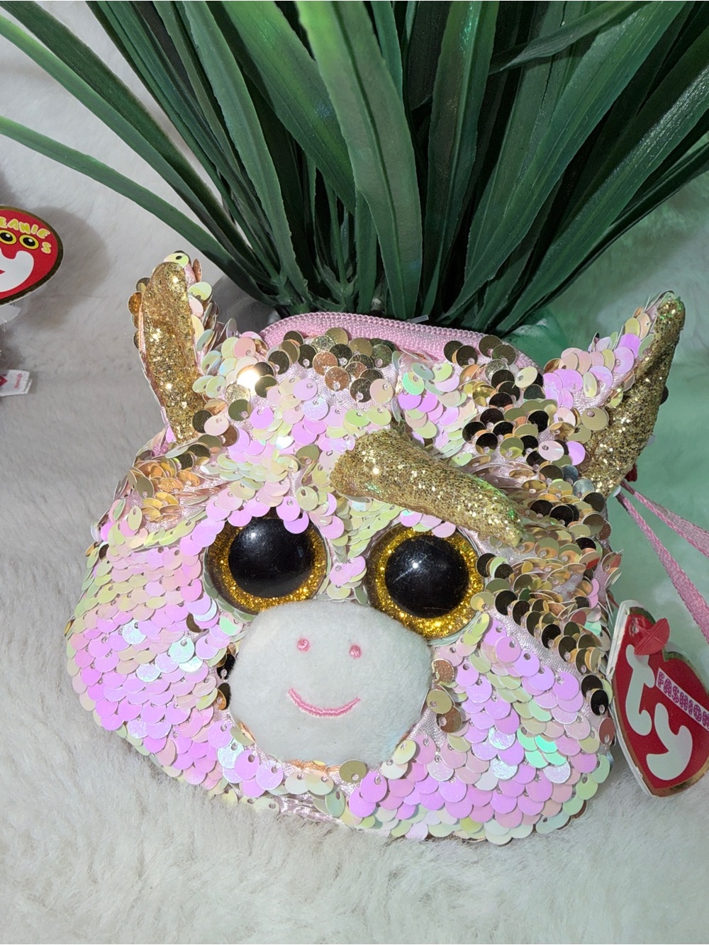 NWT Ty Owl with Sequin Unicorn Coin Purse 👛 - Picture 3 of 9